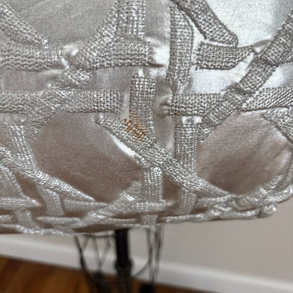 Stuart Weitzman Silver Hobo Shoulder Purse Satchel Luxury bag - Picture 3 of 10